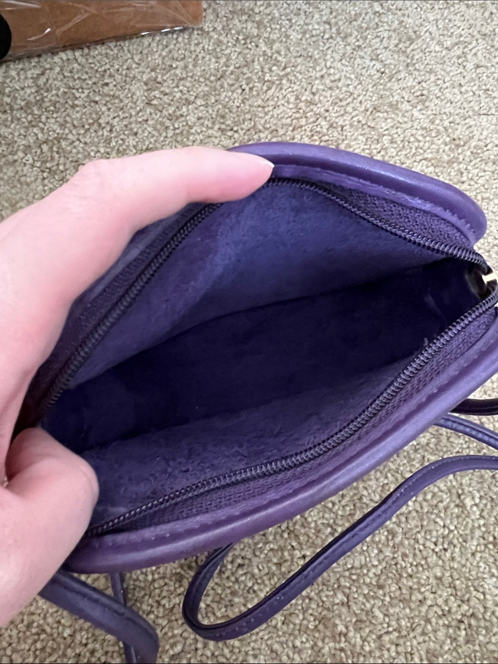 Vintage Coach Hadley Ink Purple Bag - Picture 3 of 4
